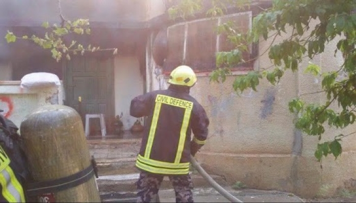 12 إصابة في حريق نشب بدار رعاية الفتيات في بيت لحم
