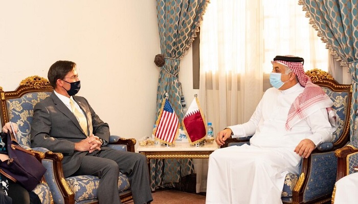 وزير الدفاع الأمريكي في الدوحة لبحث تعزيز العلاقات العسكرية
