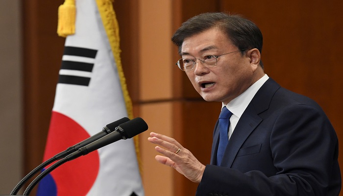 الرئيس الكوري الجنوبي يقترح إعلان نهاية رسمية للحرب الكورية