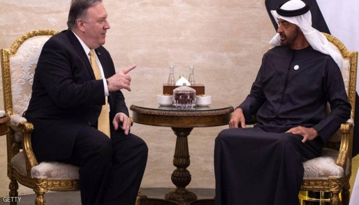 بومبيو: تحدثت مع ولي عهد أبو ظبي عن جهود مواجهة إيران