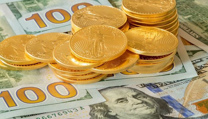 ارتفاع الذهب مع هبوط الدولار
