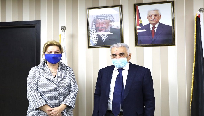 أبو شرار يلتقي رئيسة