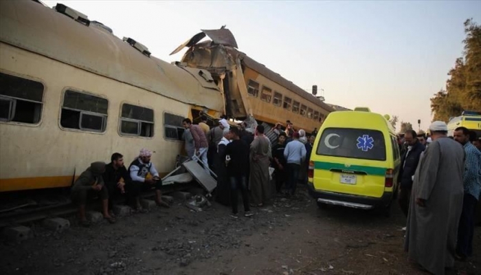 إصابة 36 مصريا في حادث انقلاب قطار