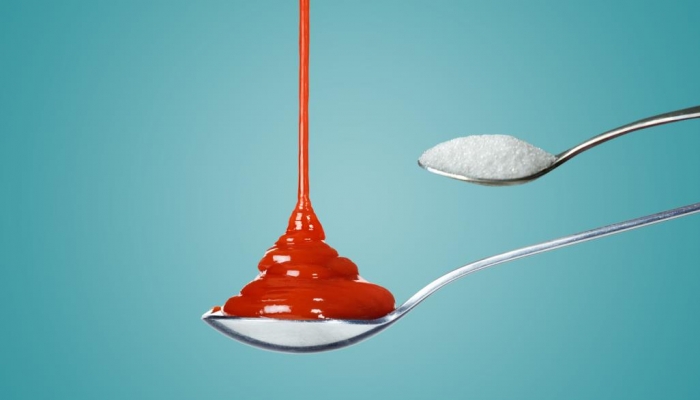 ملعقة طعام من الكاتشب