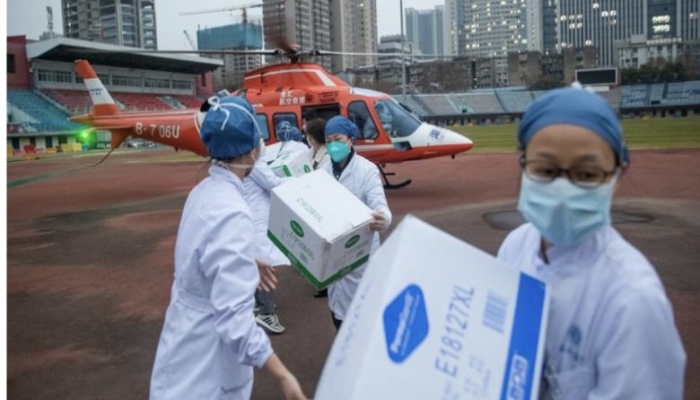 الصين ترسل إمدادات طبية لدعم فرنسا في مكافحة فيروس كورونا
