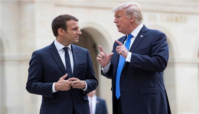 الرئيس الفرنسي يقول إنه وترامب يعدان مبادرة للتعامل مع أزمة كورونا

