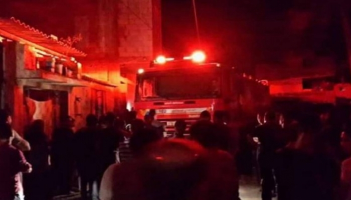 إصابة مواطنين في غزة إثر حريق في منزل
