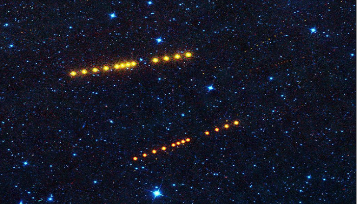 ناسا تكشف عن صورة مثيرة لكويكبين ضخمين في حزام الكويكبات
