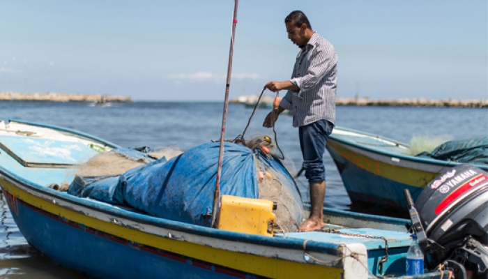قرار بحجر الصيادين الذين يتجاوزون الحدود في غزة

