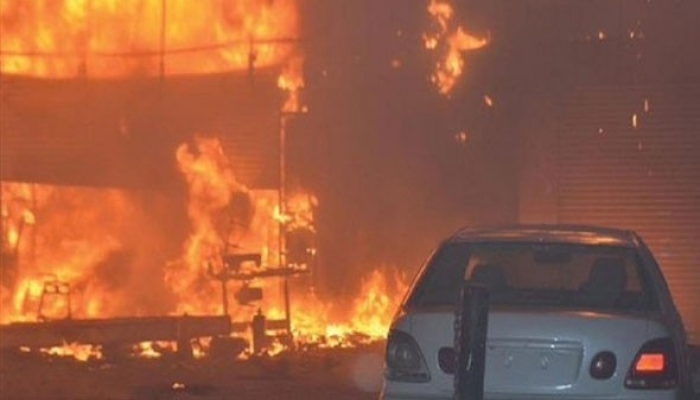  حريق في الكويت يلتهم 3 آلاف سيارة جديدة (فيديو) 