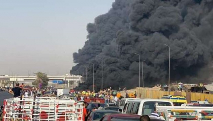  انفجار خط بترول يسبب حريقاً في مصر