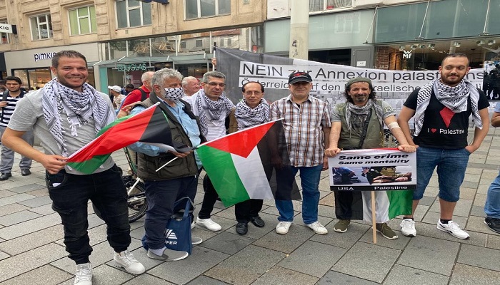 النمسا.. وقفة احتجاجية ضد خطة الضم الإسرائيلية
