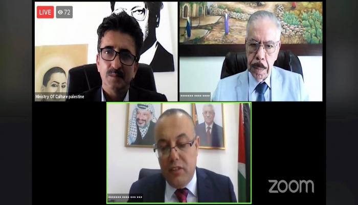 الوزير أبو سيف يطلق ملتقى فلسطين الثالث للرواية العربية عبر الإنترنت

