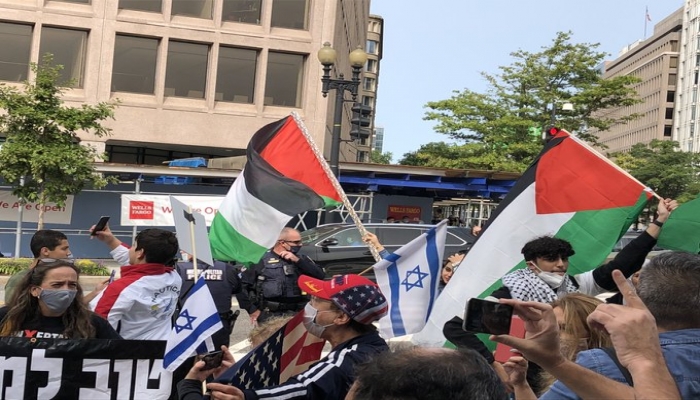 احتجاجات أمام البيت الأبيض لإدانة معاهدة السلام بين إسرائيل والإمارات