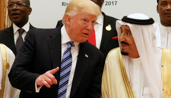 ترامب: العاهل السعودي وولي العهد لديهما عقل منفتح وسينضمان إلى السلام
