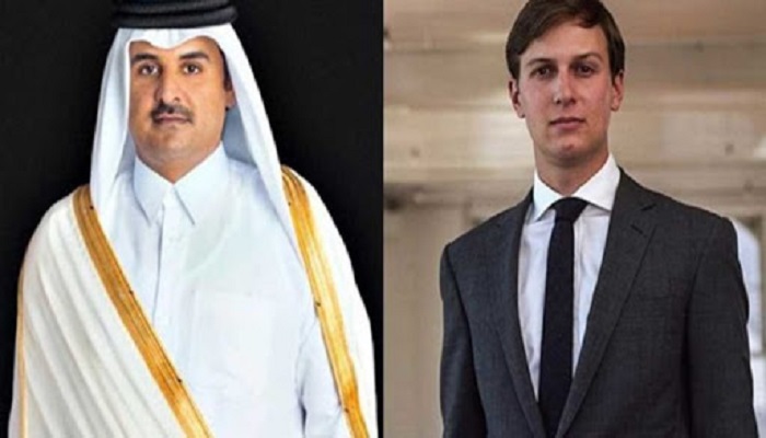 أمير قطر لكوشنر: حل الدولتين مطلوب لإنهاء الصراع الإسرائيلي-الفلسطيني
