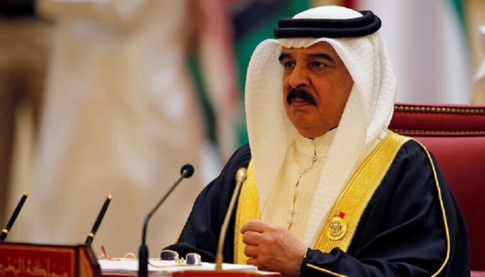 ملك البحرين: ندعو لحل الصراع الفلسطيني ـ الإسرائيلي على أساس حل الدولتين
