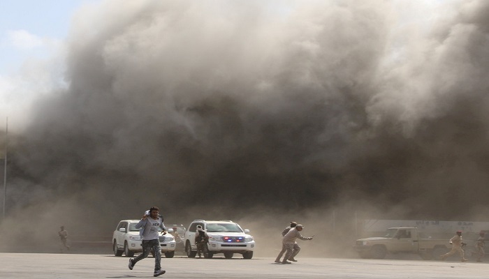 انفجار عنيف يهز مدينة عدن في اليمن