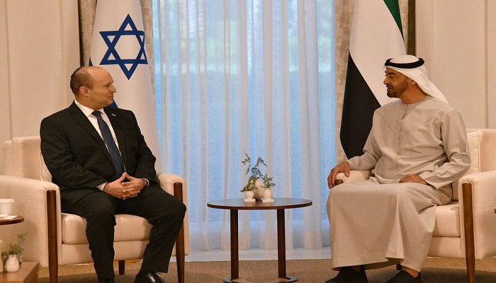 إيران محور لقاء رئيس وزراء إسرائيل وولي عهد أبوظبي


