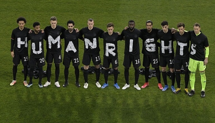 المنتخب الألماني ينضم إلى نظيره النرويجي في دعم حقوق الإنسان