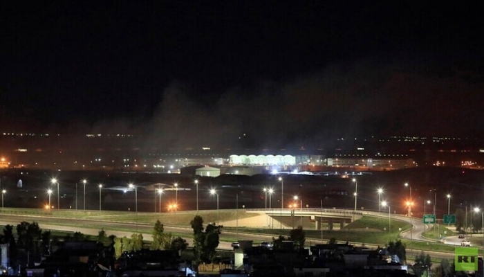 قصف صاروخي يستهدف مطار أربيل في كردستان العراق
