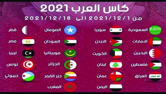 فلسطين تلتقي جزر القمر في تصفيات كأس العرب 2021
