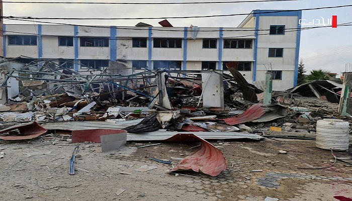 إسرائيل تقصف مدارس غزة.. تضرر عدد من المدارس 

