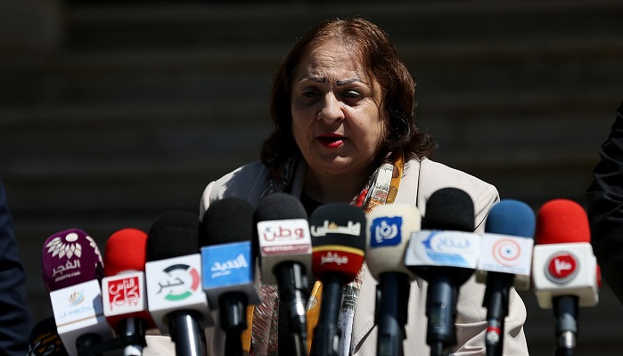 وزيرة الصحة تدعو المجتمع الدولي إلى التدخل لوقف العدوان على غزة
