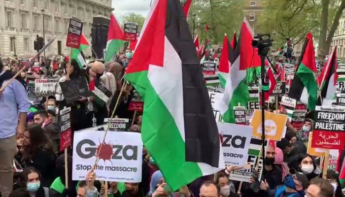 مسيرات غير مسبوقة تعُم الشوارع الأميركية نصرة للشعب الفلسطيني
