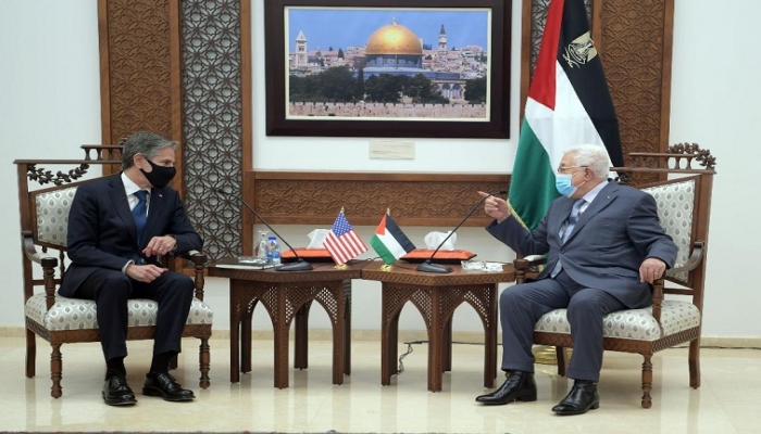  تفاصيل لقاء الرئيس عباس ووزير الخارجية الأمريكي 