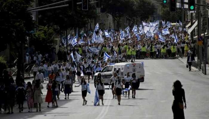  الشرطة الإسرائيلية وافقت على إقامة مسيرة الأعلام بوقتها المحدد