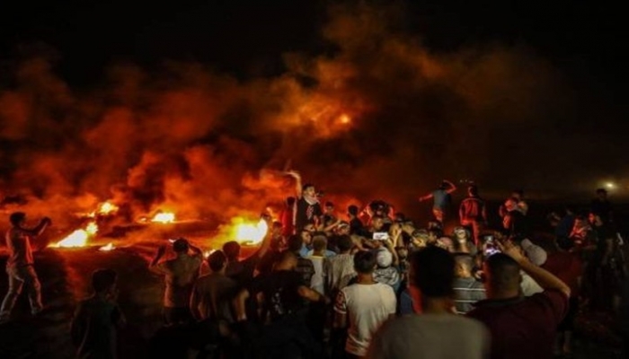  18 إصابة خلال قمع الاحتلال فعاليات الإرباك الليلي شرق جباليا