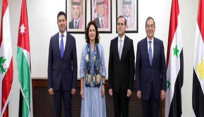  اتفاق رباعي على خارطة طريق لتزويد لبنان بالغاز المصري 