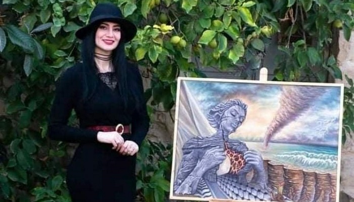 عمرها الفني سنة وبضعة أشهر.. تشكيلية فلسطينية تصل إلى العالمية
