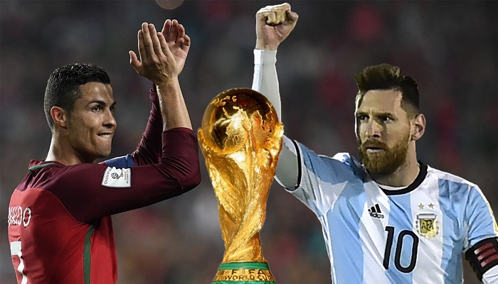 رونالدو: لا أطيق التفكير في رؤية ميسي يتوج بكأس العالم مع الأرجنتين