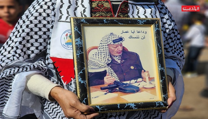 إحياء الذكرى الـ 18 لاستشهاد ياسر عرفات في غزة 