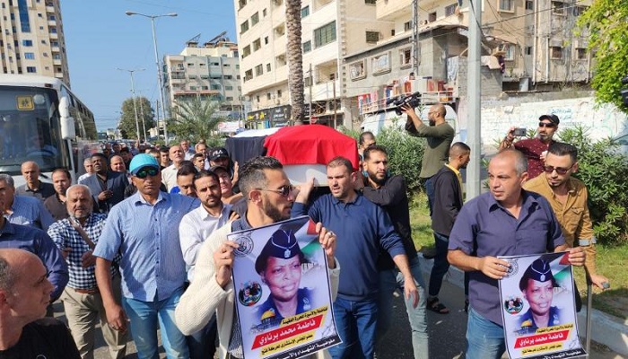 غزة: تشييع جثمان المناضلة الوطنية فاطمة البرناوي