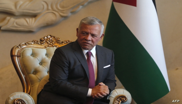 العاهل الأردني يؤكد ضرورة تكثيف العمل من أجل تحقيق السلام على أساس حل الدولتين

