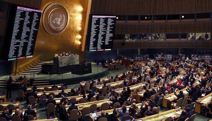 الجمعية العامة تعتمد بالأغلبية قرار السيادة الدائمة للشعب الفلسطيني على موارده الطبيعية
