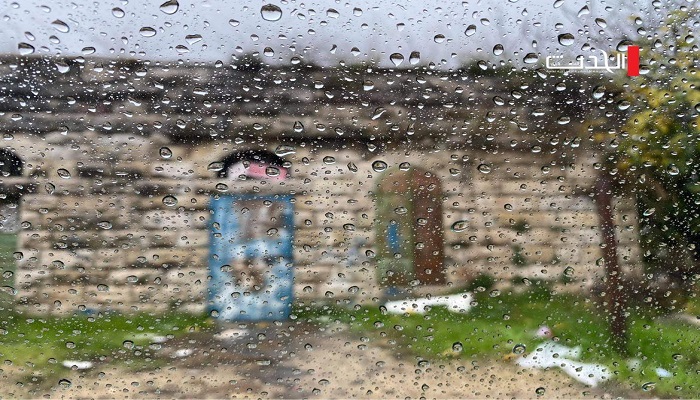 الطقس ماطر في فلسطين