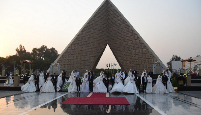  حفل زفاف جماعي لـ 100 شاب وفتاة في مصر
