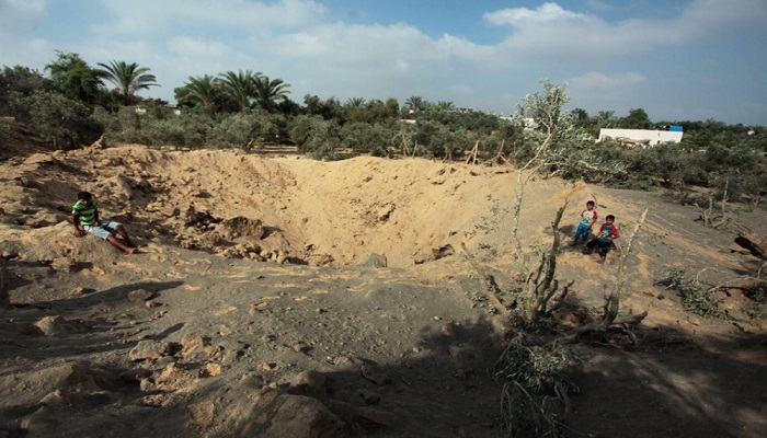 الاحتلال يقصف أرضا زراعية شمال قطاع غزة