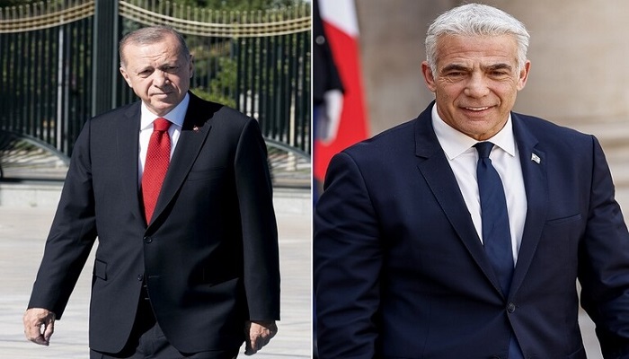 رئيس وزراء الاحتلال الجديد يجري أول محادث مع الرئيس التركي
