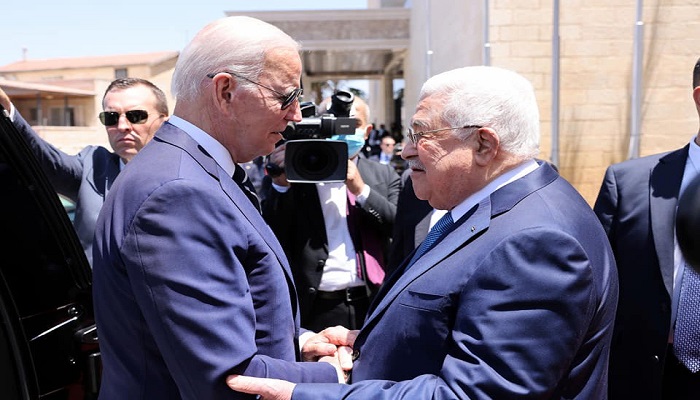  الرئاسة الفلسطينية تصدر بيانا لمناسبة زيارة الرئيس الأميركي جو بايدن 
