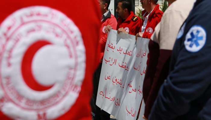  الاتحاد العام لنقابات عمال فلسطين يصدرا بيانا بشأن اعتصام ضباط الإسعاف والطوارئ
