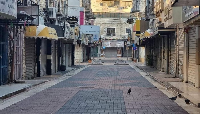 إضراب شامل يعمّ نابلس