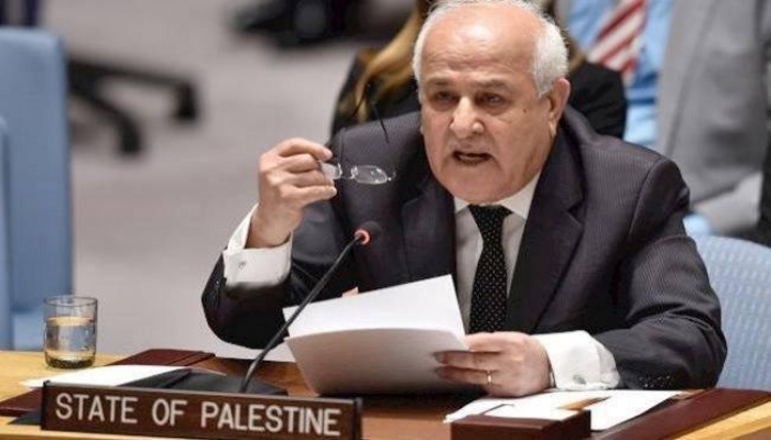 منصور: ندعو إلى فتح الطريق لأفق سياسي لإنهاء الاحتلال الإسرائيلي للأرض الفلسطينية