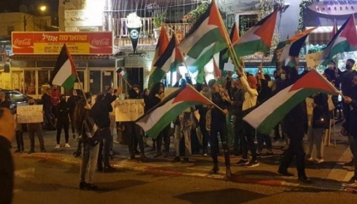 حيفا: وقفة احتجاجية ضد العدوان الإسرائيلي على غزّة