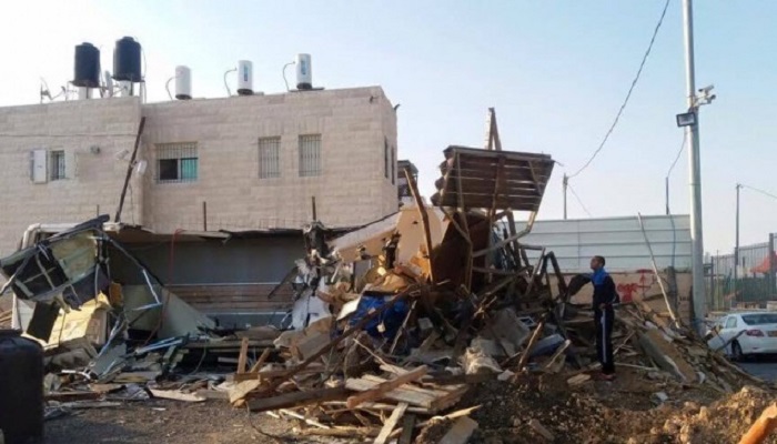 الاحتلال يهدم غرفة سكنية في بيت حنينا 
