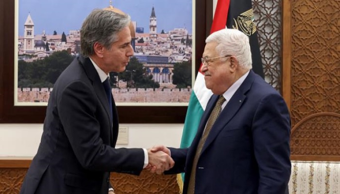 الرئيس عباس يلتقي بلينكن في الأردن
